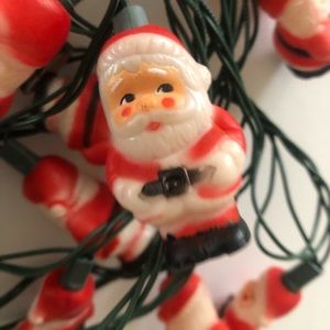 2 Sets Vintage Santa Christmas Tree String Lights